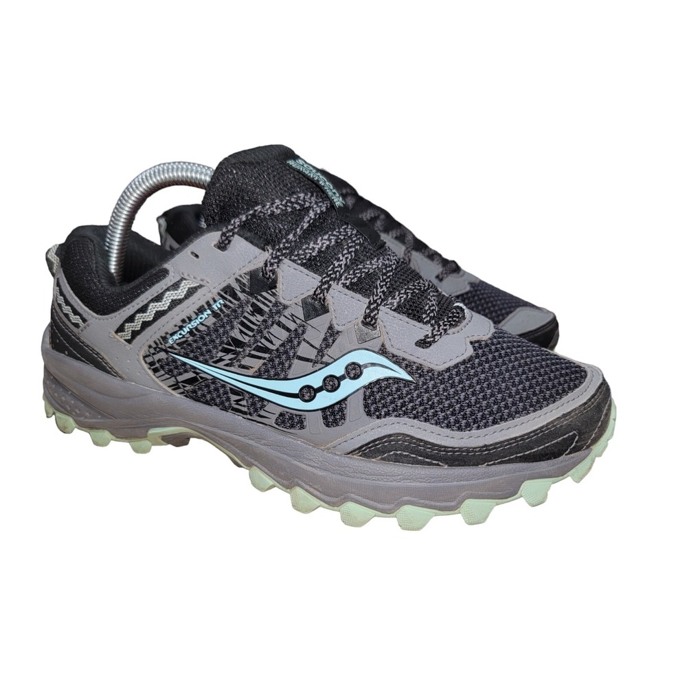 Saucony Women's Excursion TR Run Anywhere Gray Walking Athletic Shoes Sz 7.5